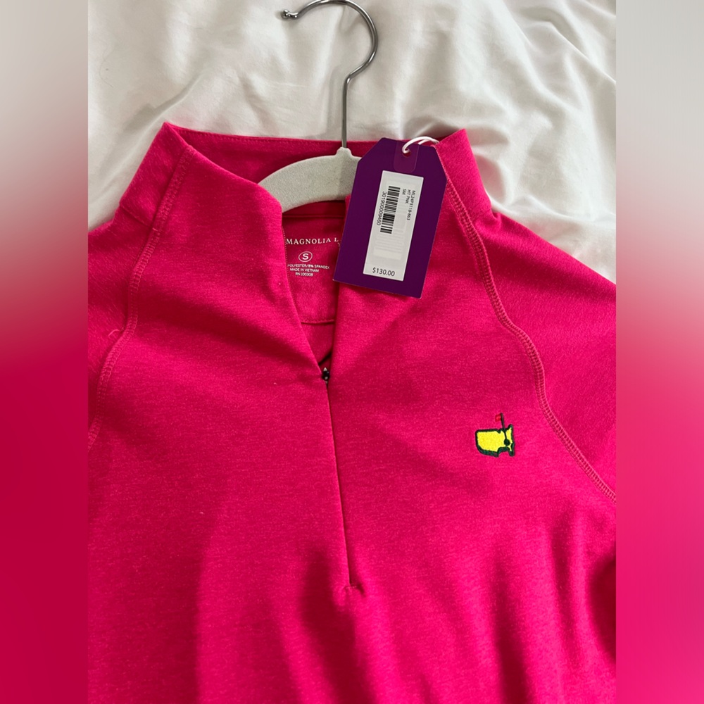 Masters magnolia lane tech quarter zip (pink)